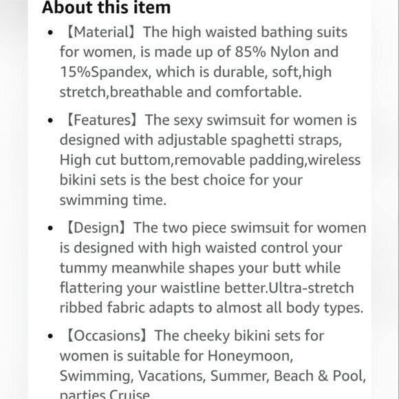 NWT Blooming Jelly High Waisted Ribbed Bikini Set Black‎ & White BMJL Small - Picture 8 of 9